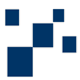 Composition abstraite de carrés et rectangles bleus sur fond blanc